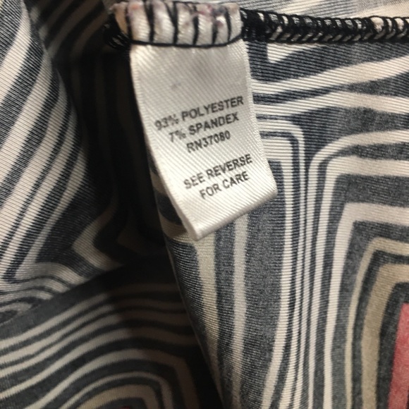 CATO | Women’s Black Blouse with Multi-Color Pattern - Picture 10 of 14